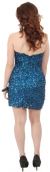Strapless Sweetheart Neck Sequined Party Prom Dress back